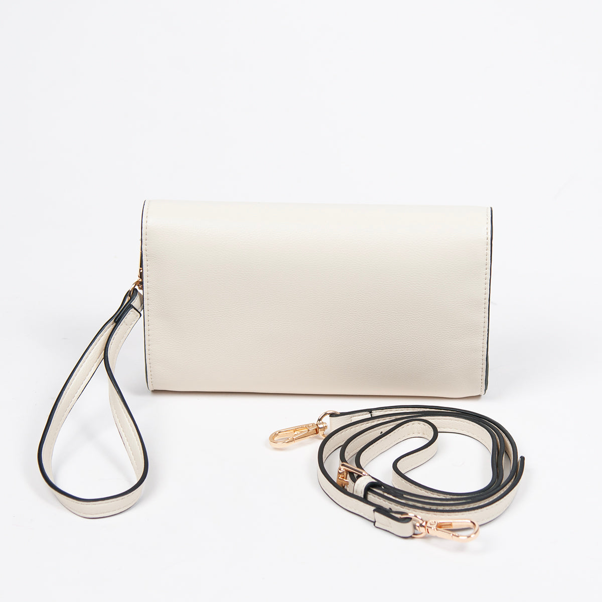 861536 Vesker, HAPPY Party clutch - lys beige