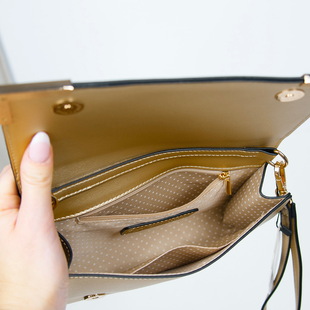 861562 Vesker, HAPPY Party clutch - gull