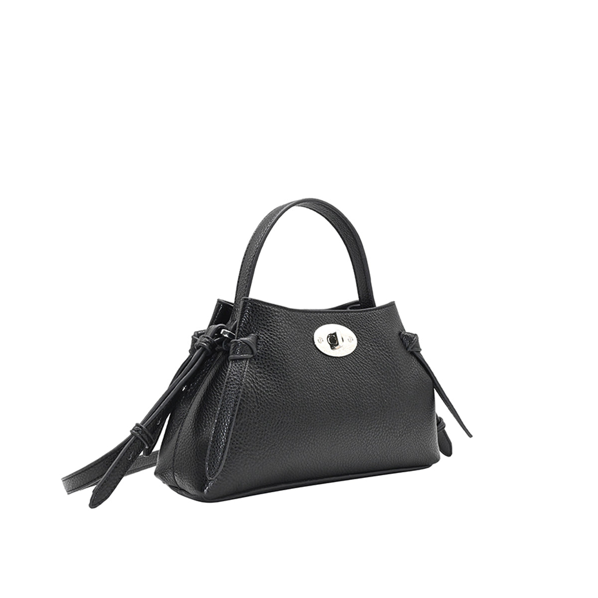 862301 Vesker, HERMINE clutch med deco buckle - svart