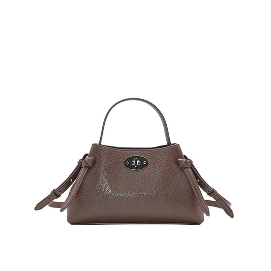 862311 Vesker, HERMINE clutch med deco buckle - brun