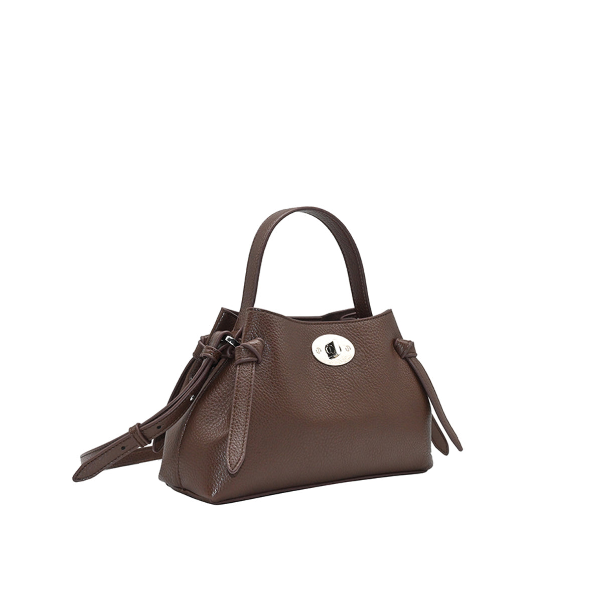 862311 Vesker, HERMINE clutch med deco buckle - brun