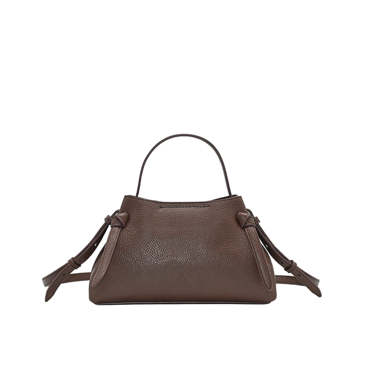 862311 Vesker, HERMINE clutch med deco buckle - brun