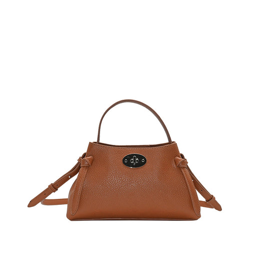 862315 Vesker, HERMINE clutch med deco buckle - cognac