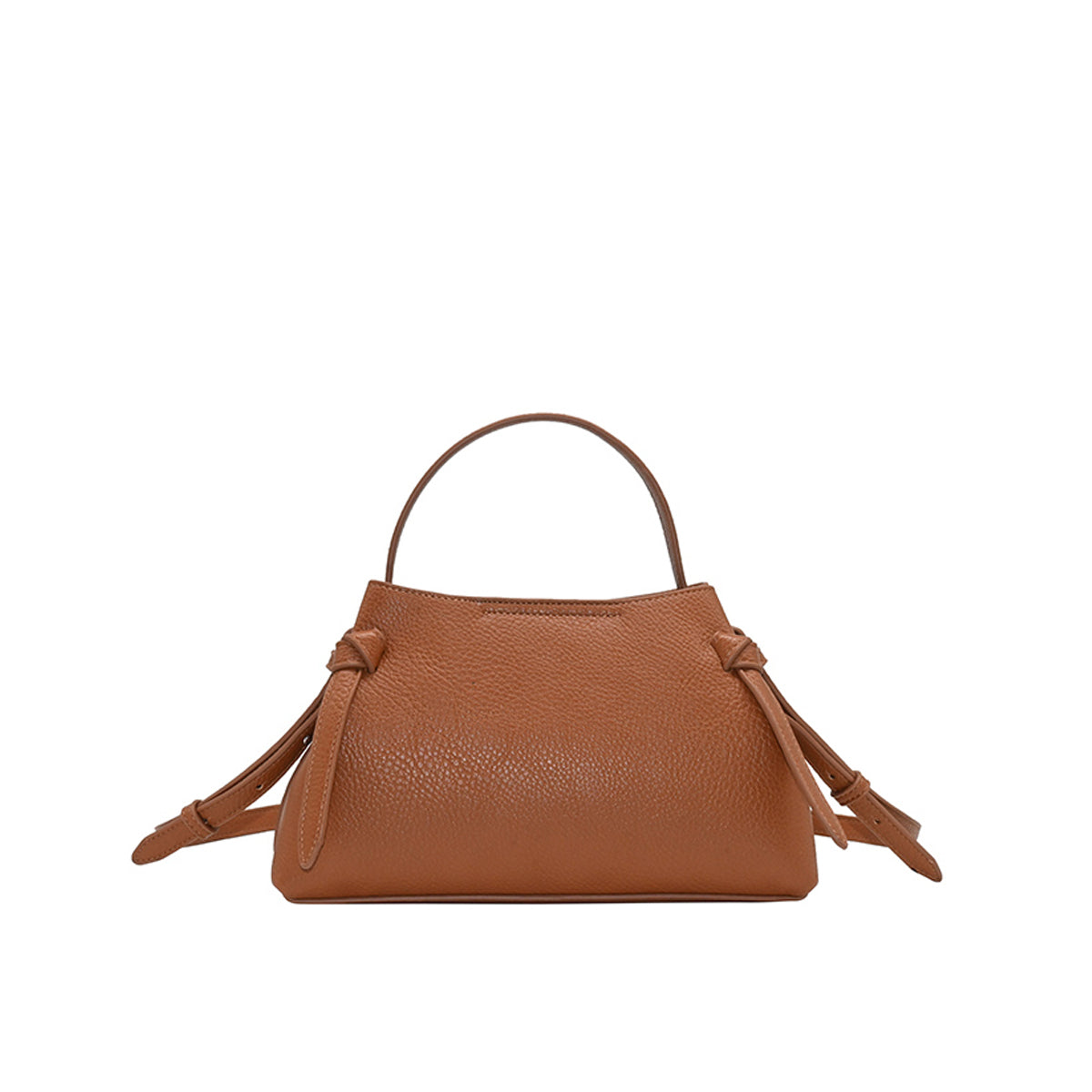 862315 Vesker, HERMINE clutch med deco buckle - cognac