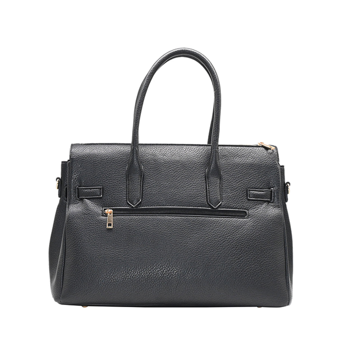 862601 Vesker, HAMPTON Shopper med frontspenne - svart