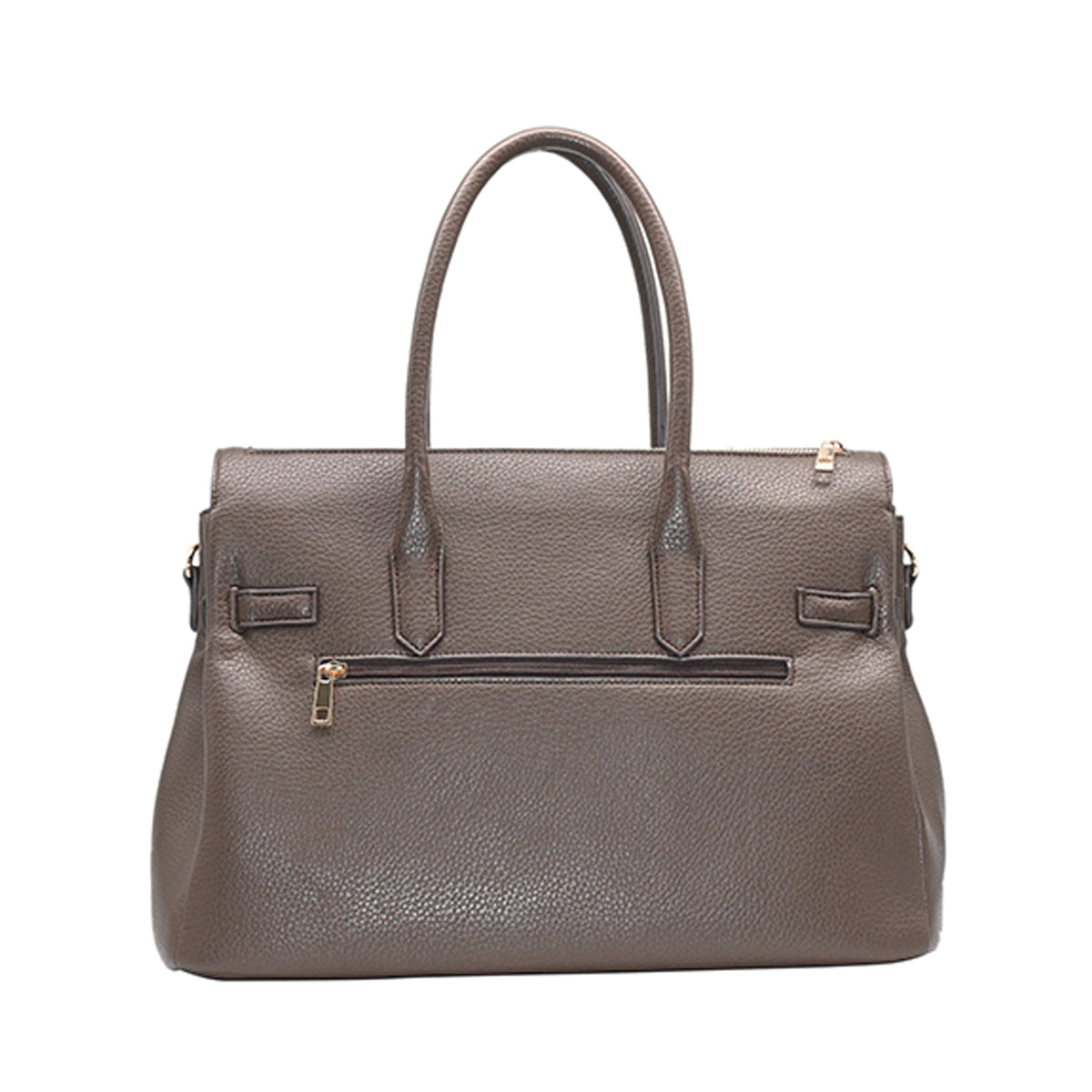 862611 Vesker, HAMPTON Shopper med frontspenne - brun