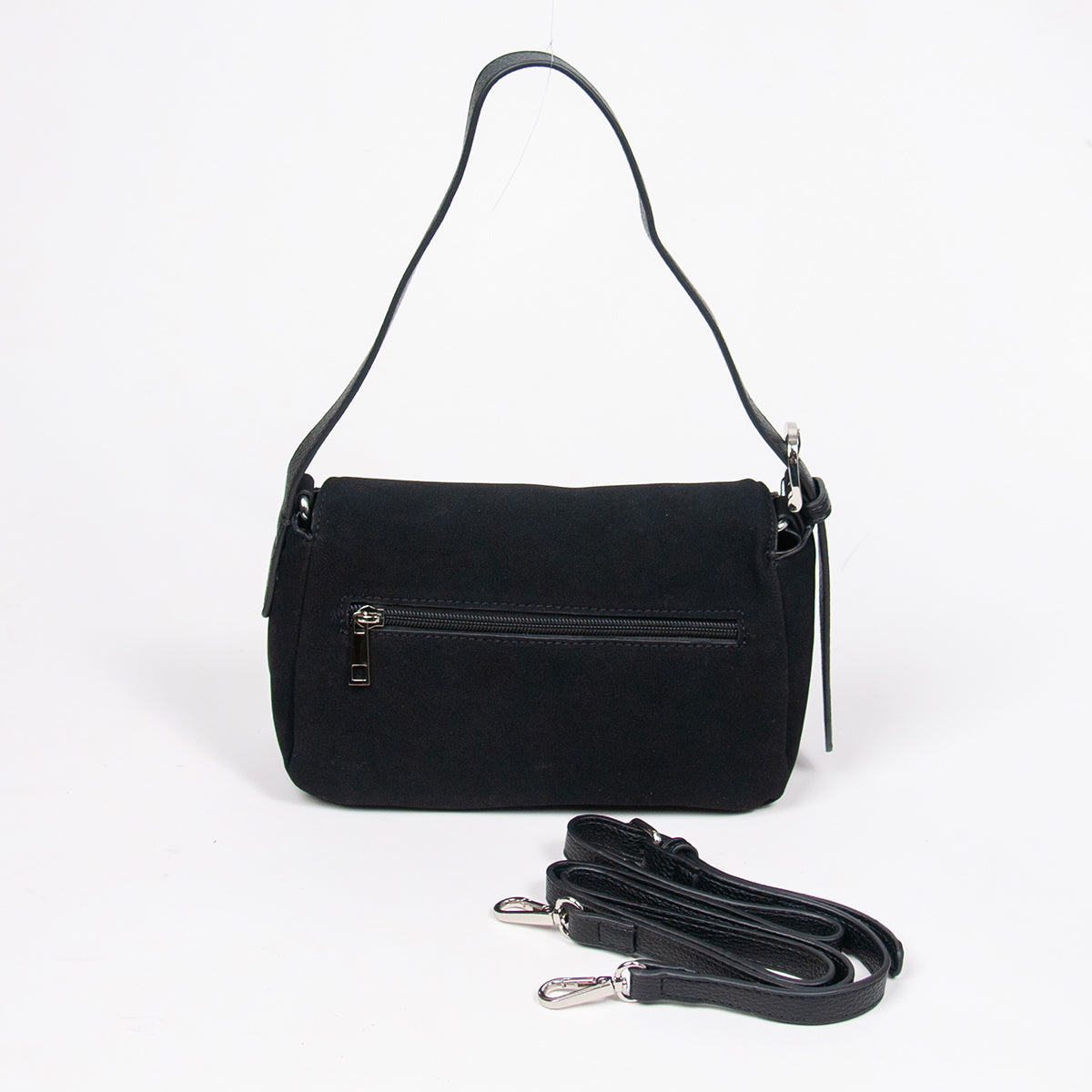 863101 Vesker, HENNY Liten bag semsket look - svart