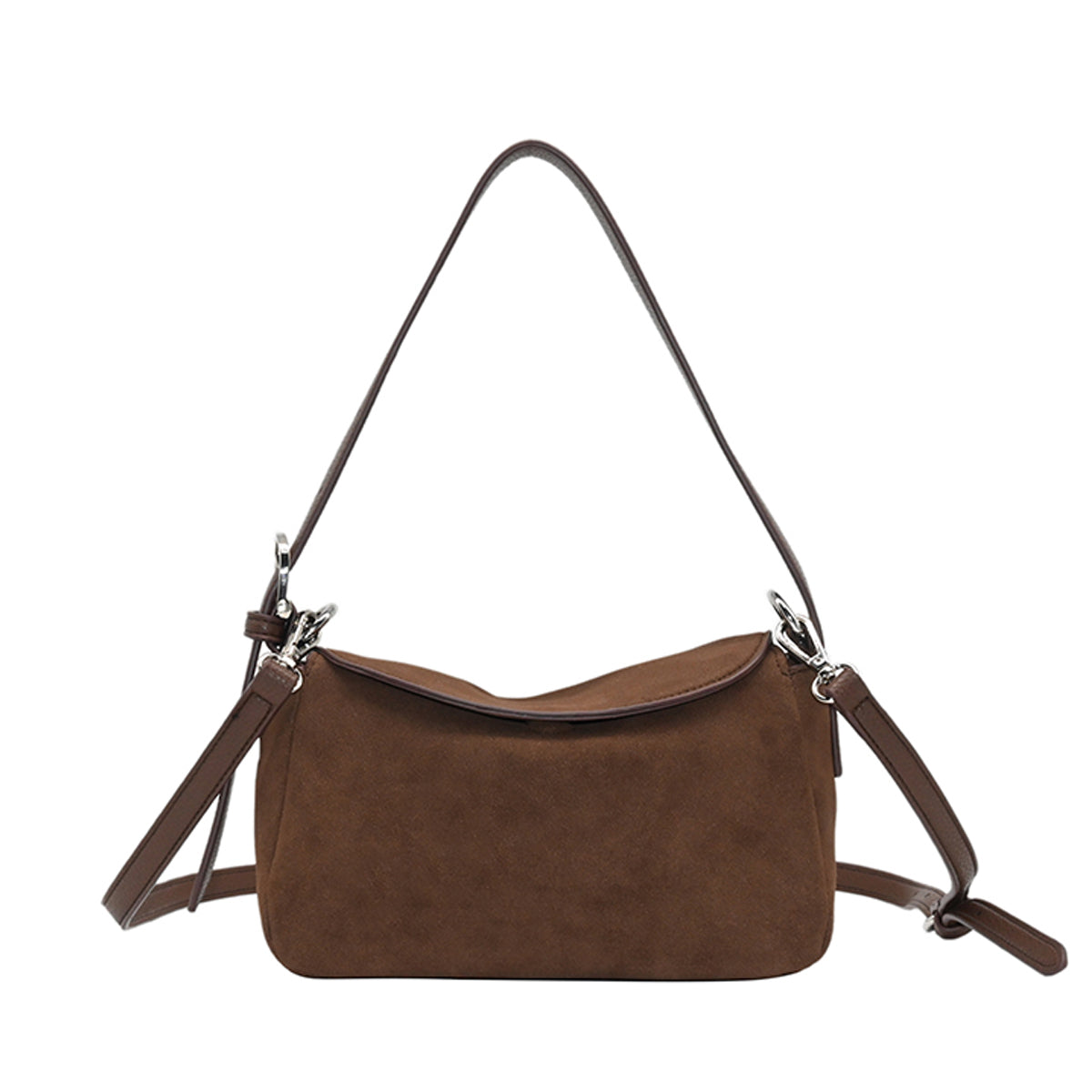 863111 Vesker, HENNY Liten bag semsket look - brun