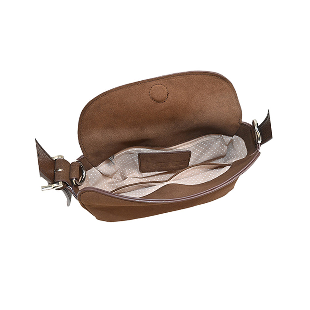 863111 Vesker, HENNY Liten bag semsket look - brun