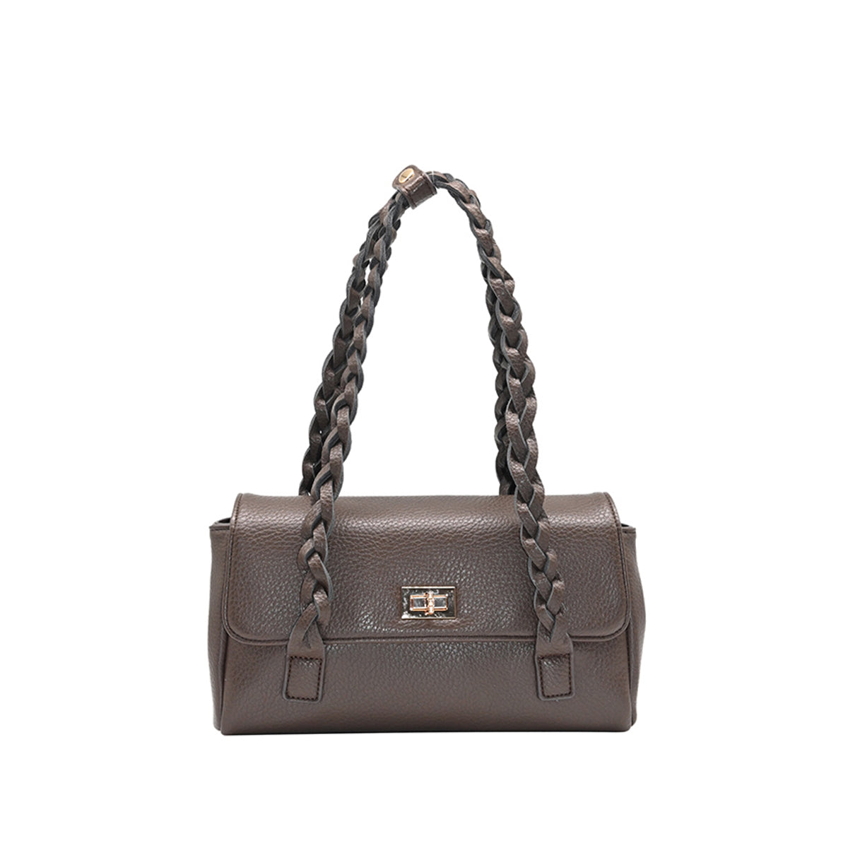 863311 Vesker, HOLLY Lav shopper med flette skulderrem - brun