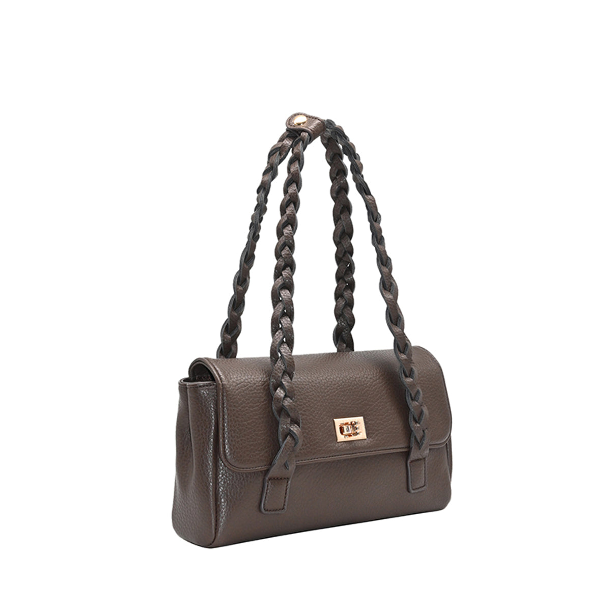 863311 Vesker, HOLLY Lav shopper med flette skulderrem - brun