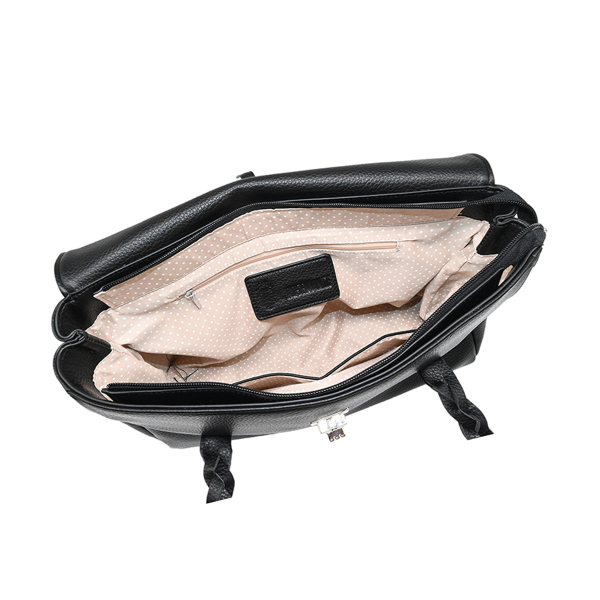 863401 Vesker, HEDDA Shopper med flette skulderrem - svart