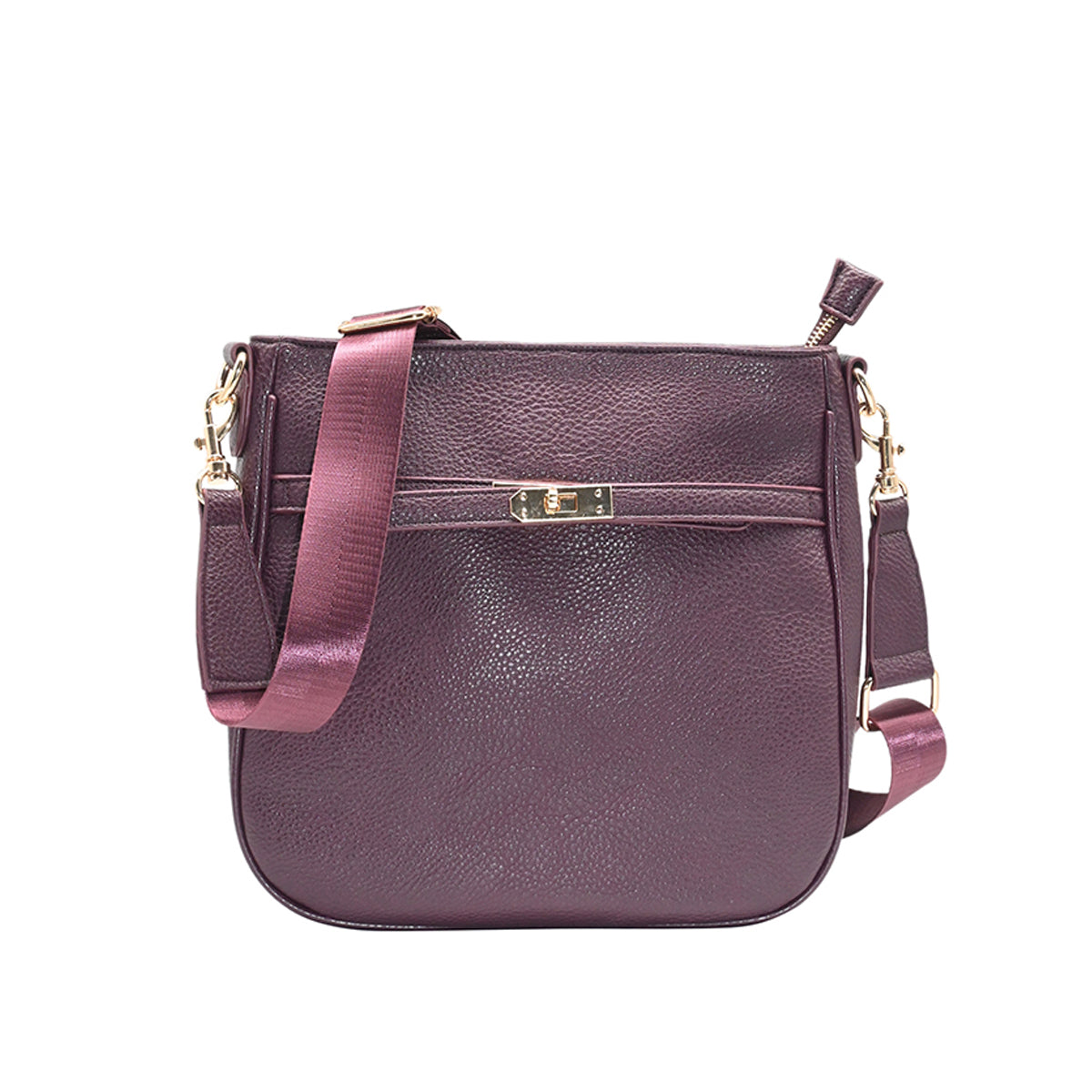 863521 Vesker, HELENE Crossbag med frontspenne - burgunder