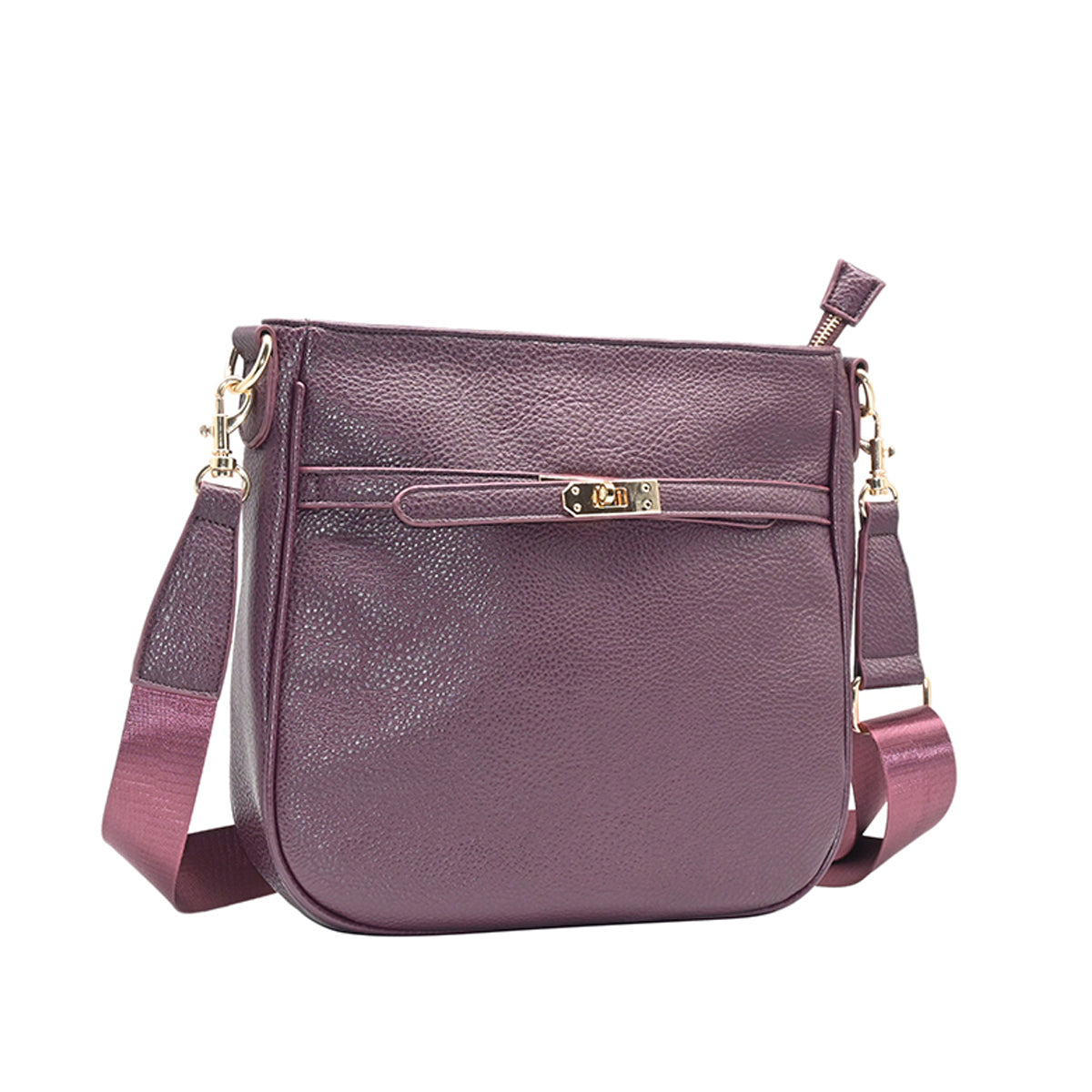 863521 Vesker, HELENE Crossbag med frontspenne - burgunder