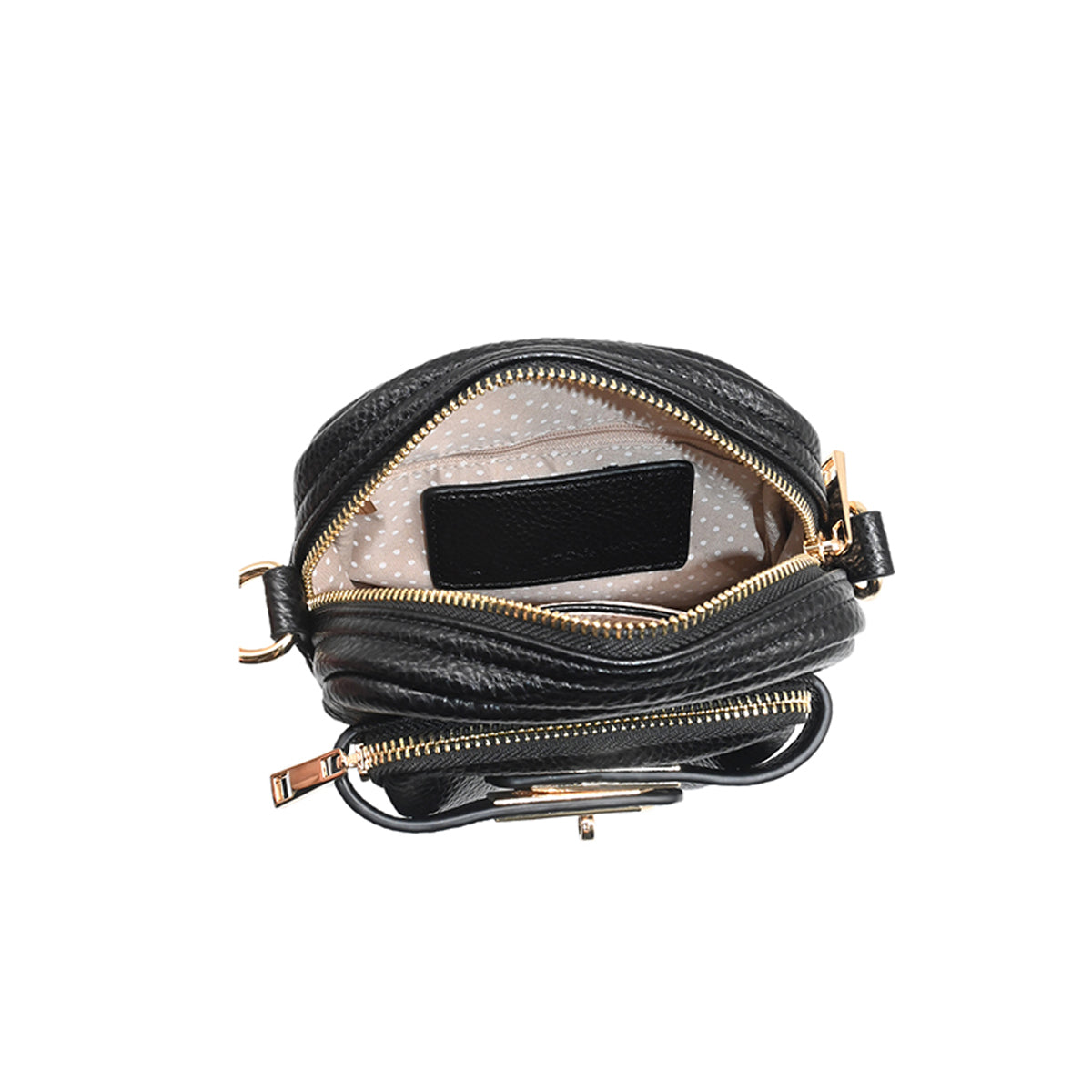 863701 Vesker, HEIDI CityBag med frontspenne - svart