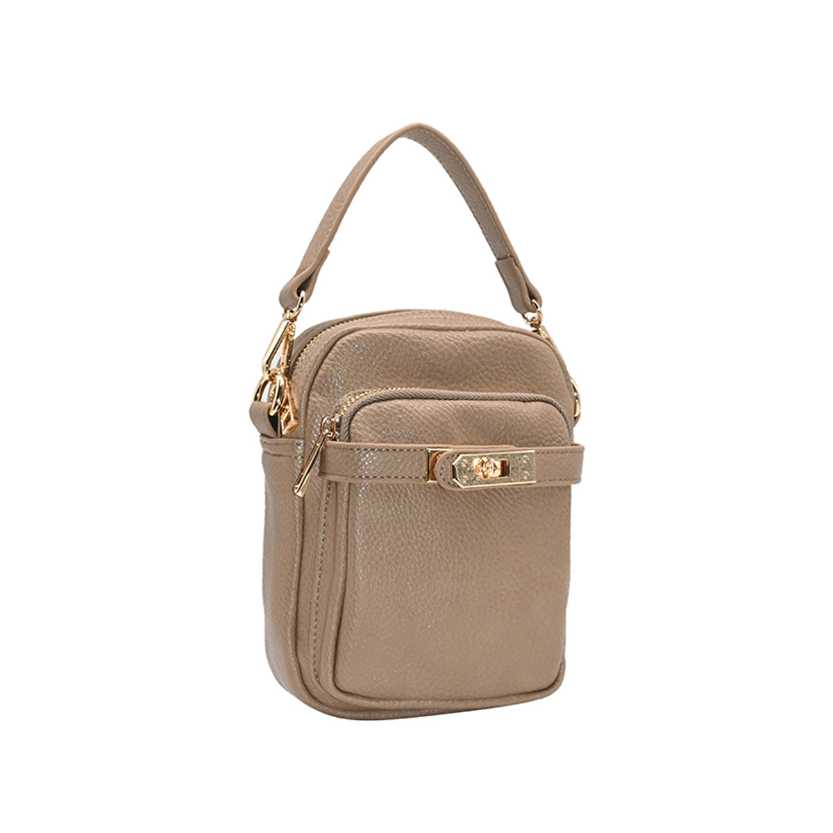 863705 Vesker, HEIDI CityBag med frontspenne - beige