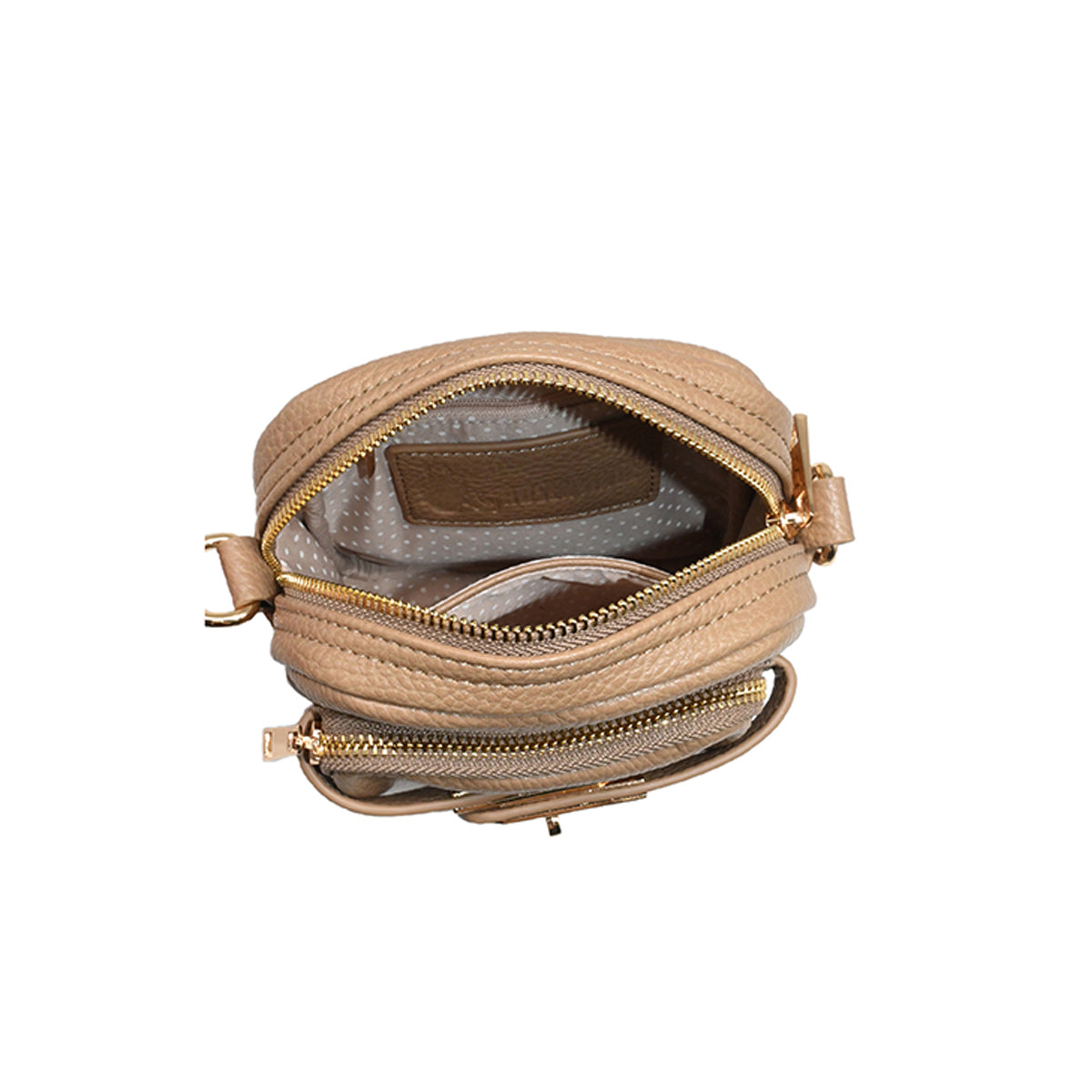 863705 Vesker, HEIDI CityBag med frontspenne - beige