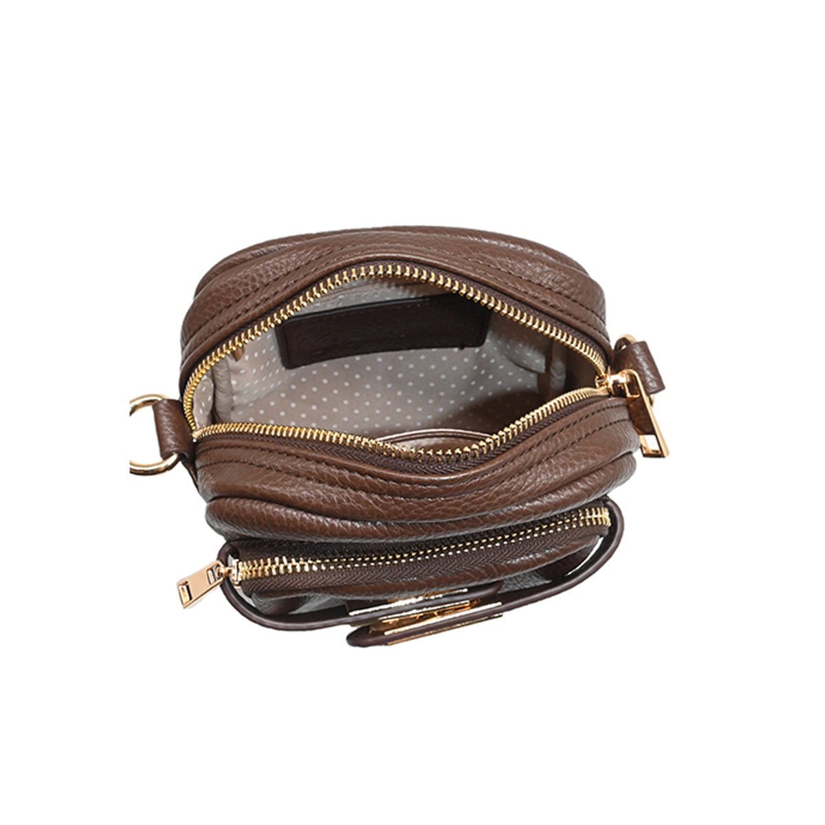 863711 Vesker, HEIDI CityBag med frontspenne - brun