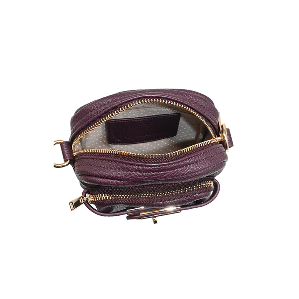 863721 Vesker, HEIDI CityBag med frontspenne - burgunder