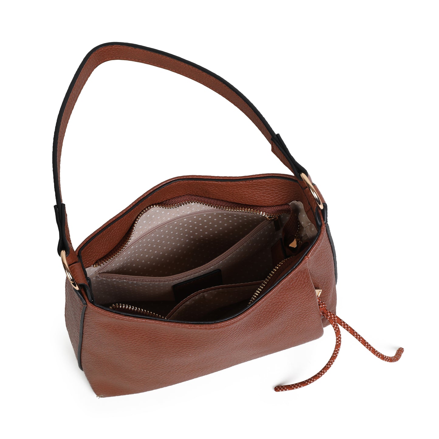 864215 Vesker, HIMALAYA liten soft bag - cognac