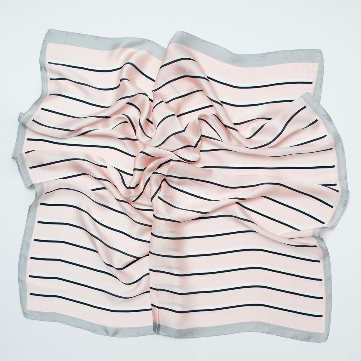 867736 Skjerf, lite skjerf striper lys rosa/svart