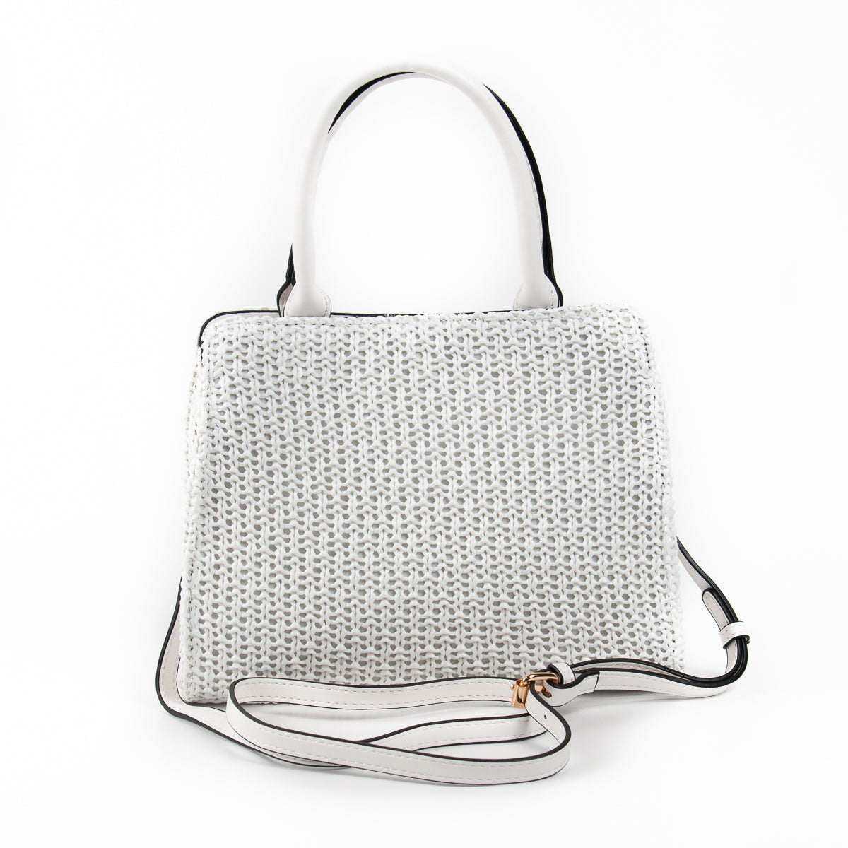 870015 Vesker, INDIA flettet shopper - cognac