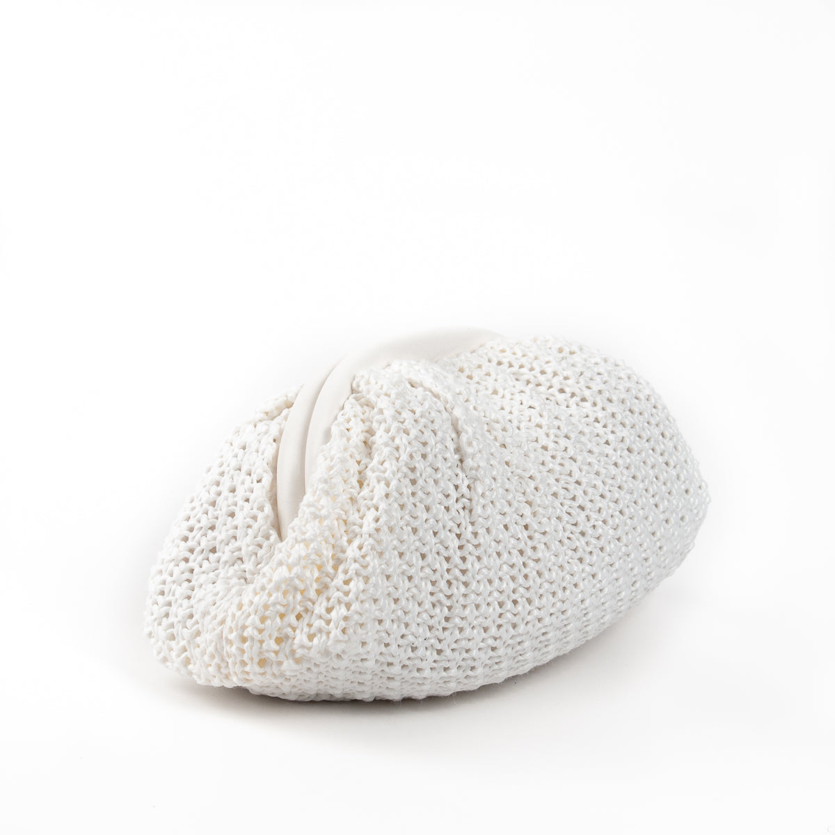 870315 Vesker, IDUN flettet myk clutch -cognac