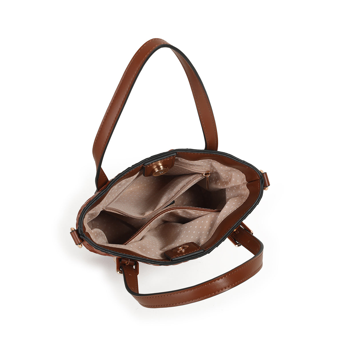 870515 Vesker, IVY Mini shopper - cognac