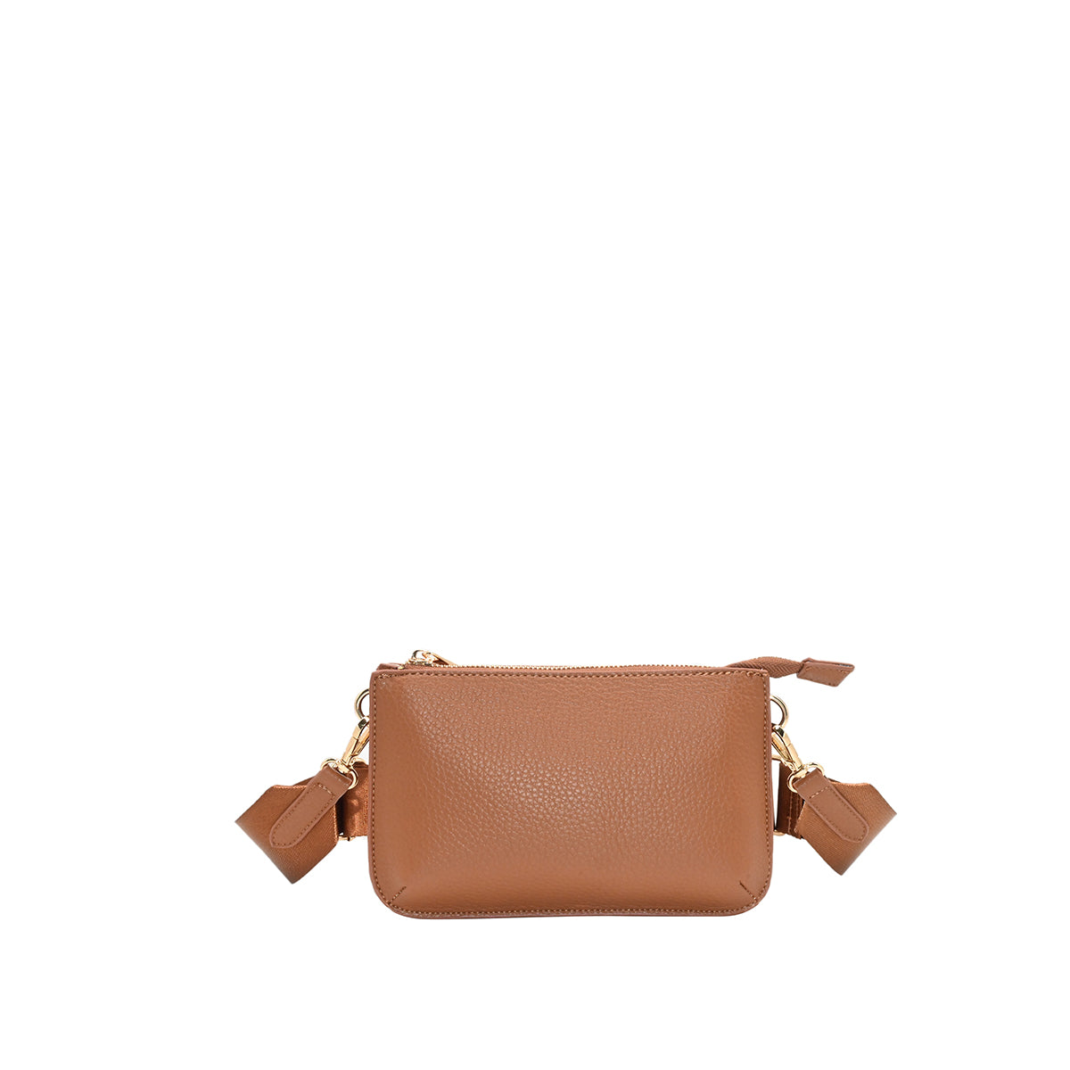 870915 Vesker, ISA dobbel mobil clutch  - cognac