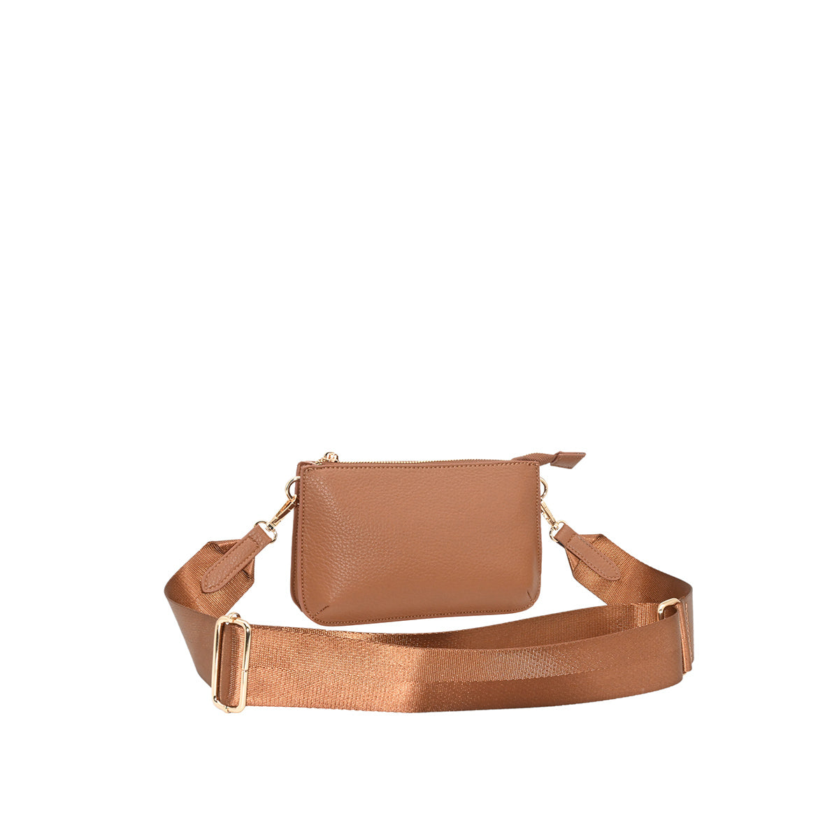 870915 Vesker, ISA dobbel mobil clutch  - cognac