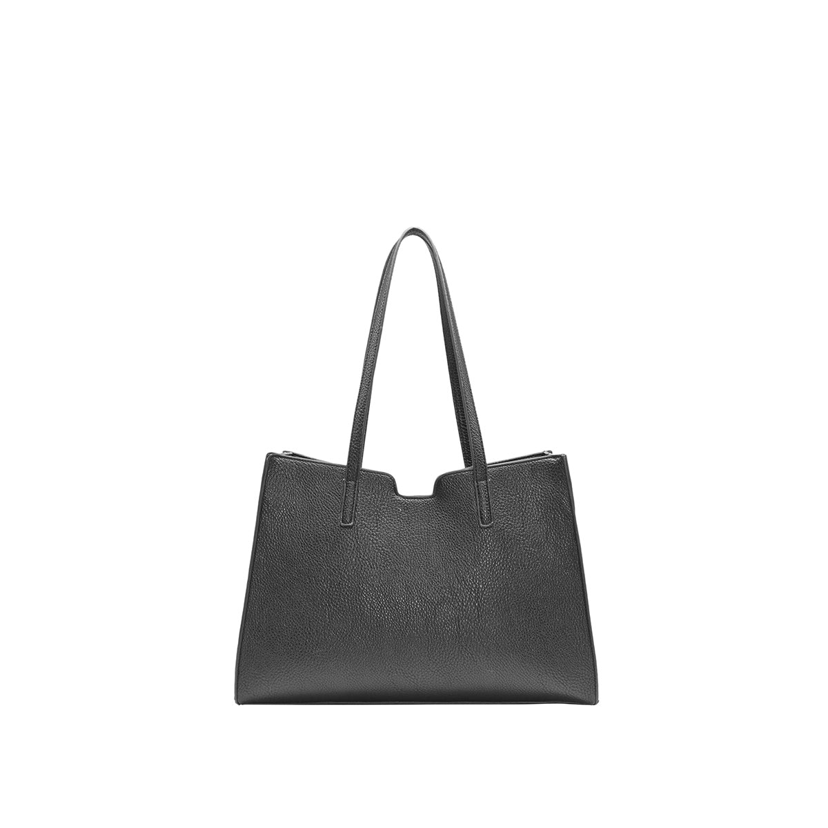 871101 Vesker, INE shopper med frontspenne  - svart