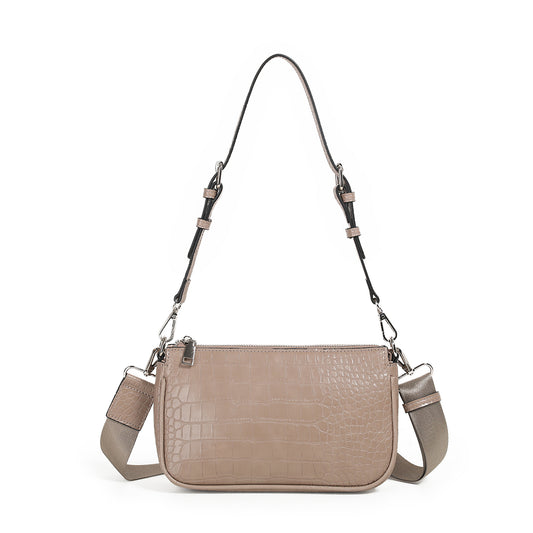 871305 Vesker, IVANA Croco clutch - beige