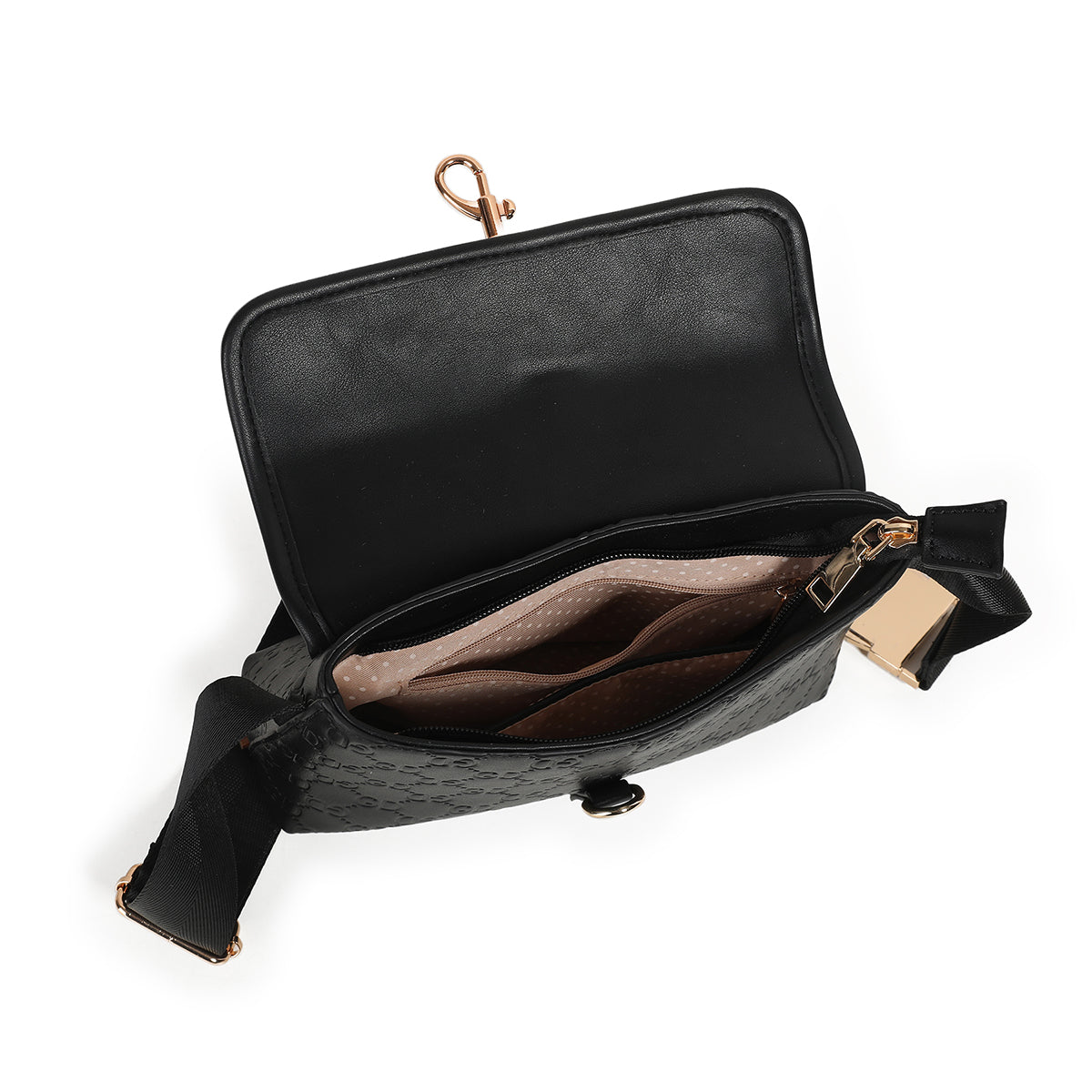 871601 Vesker, IRIS clutch med mønster - svart