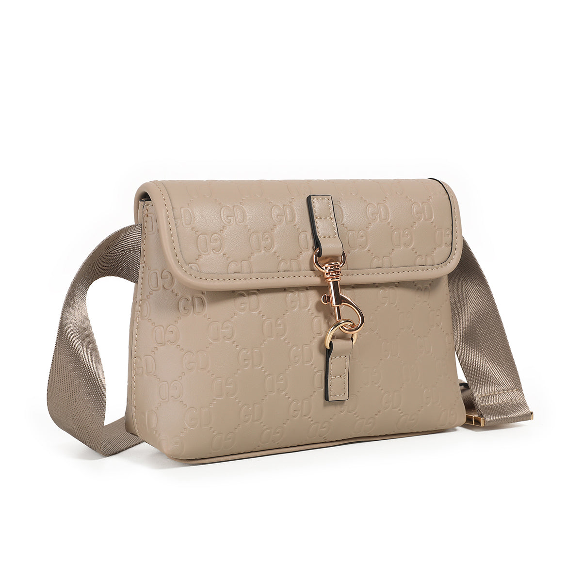 871605 Vesker, IRIS clutch med mønster - beige