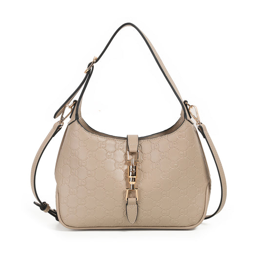 871705 Vesker, ISABELLA liten veske med mønster - beige