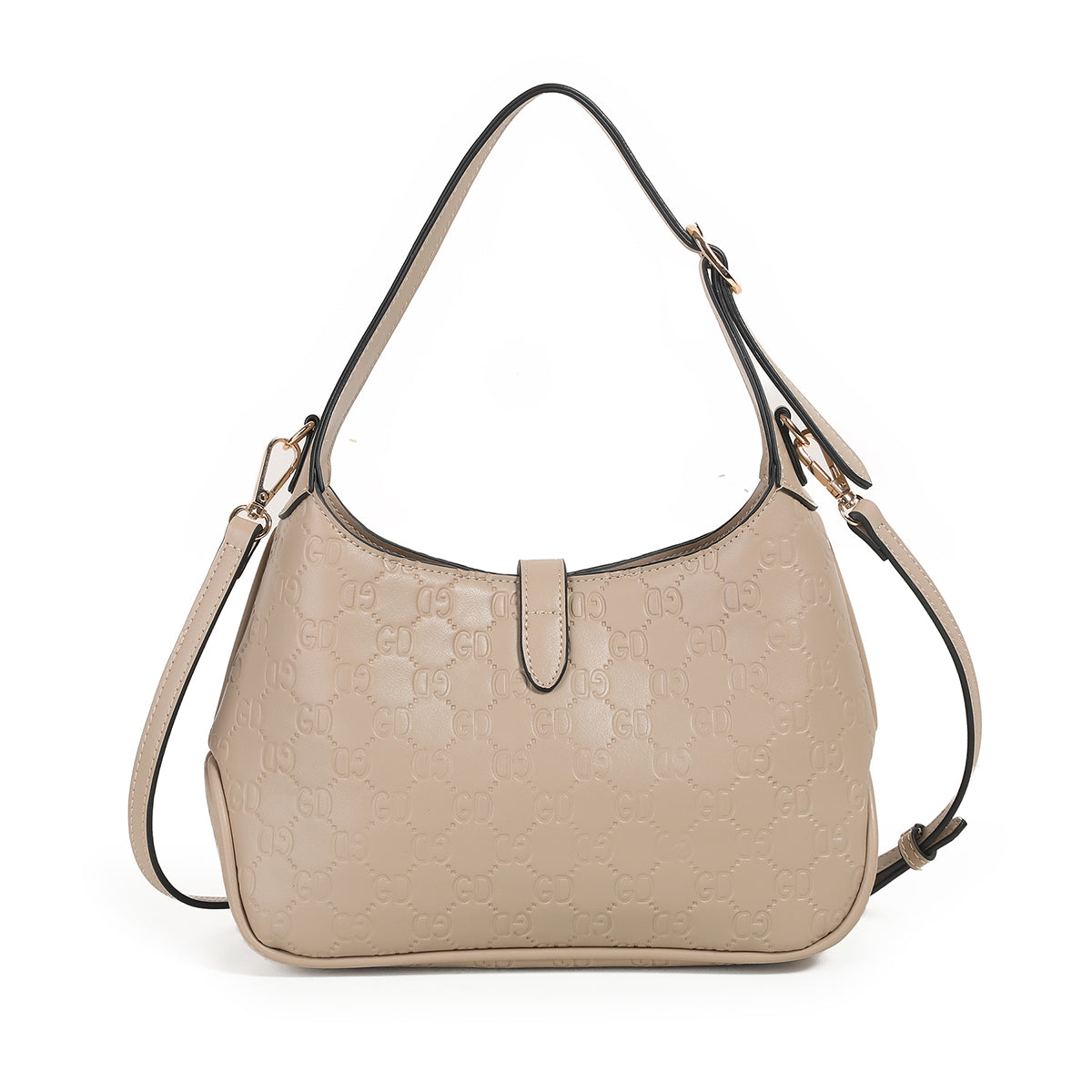 871705 Vesker, ISABELLA liten veske med mønster - beige