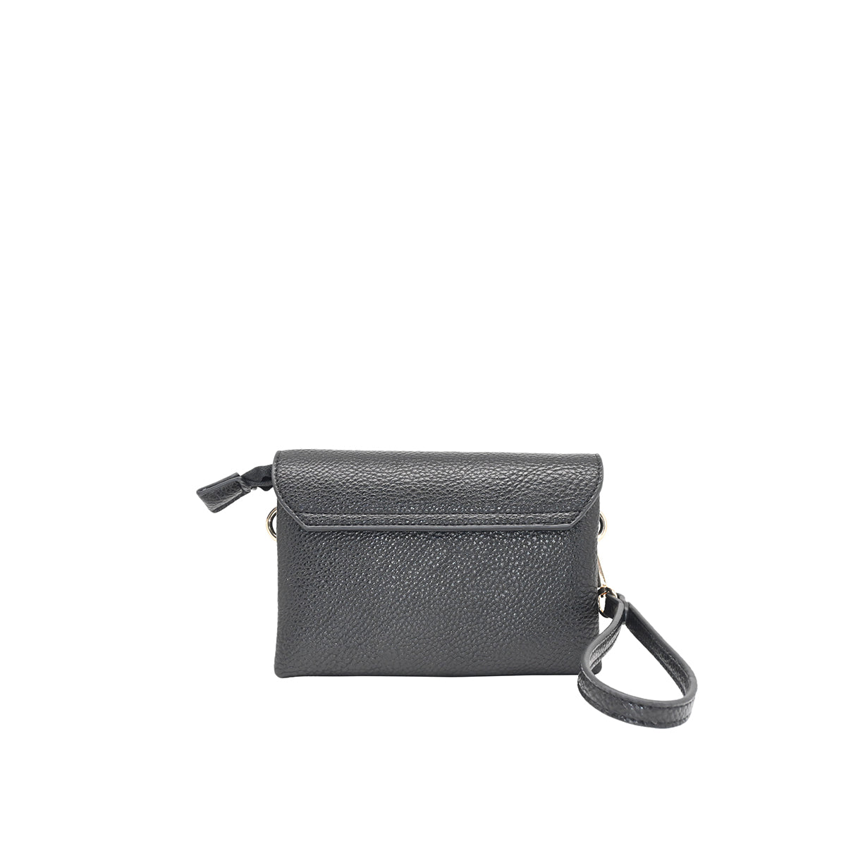 871801 Vesker, DANIELLE clutch med frontspenne  - svart