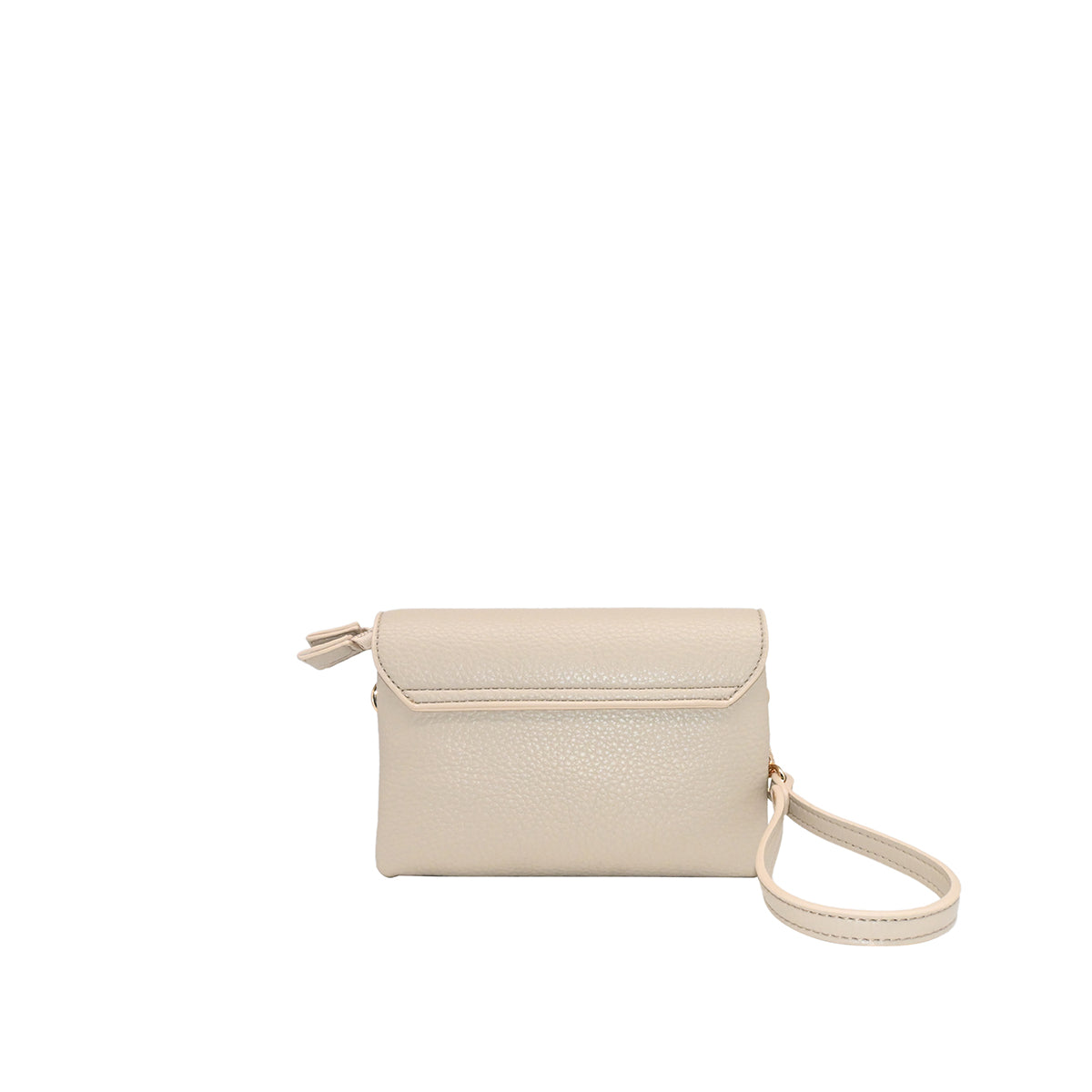 871805 Vesker, DANIELLE clutch med frontspenne  - beige