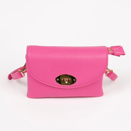 871832 Vesker, DANIELLE clutch med frontspenne  - rosa