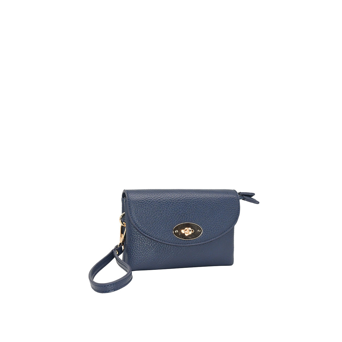 871841 Vesker, DANIELLE clutch med frontspenne  - marine