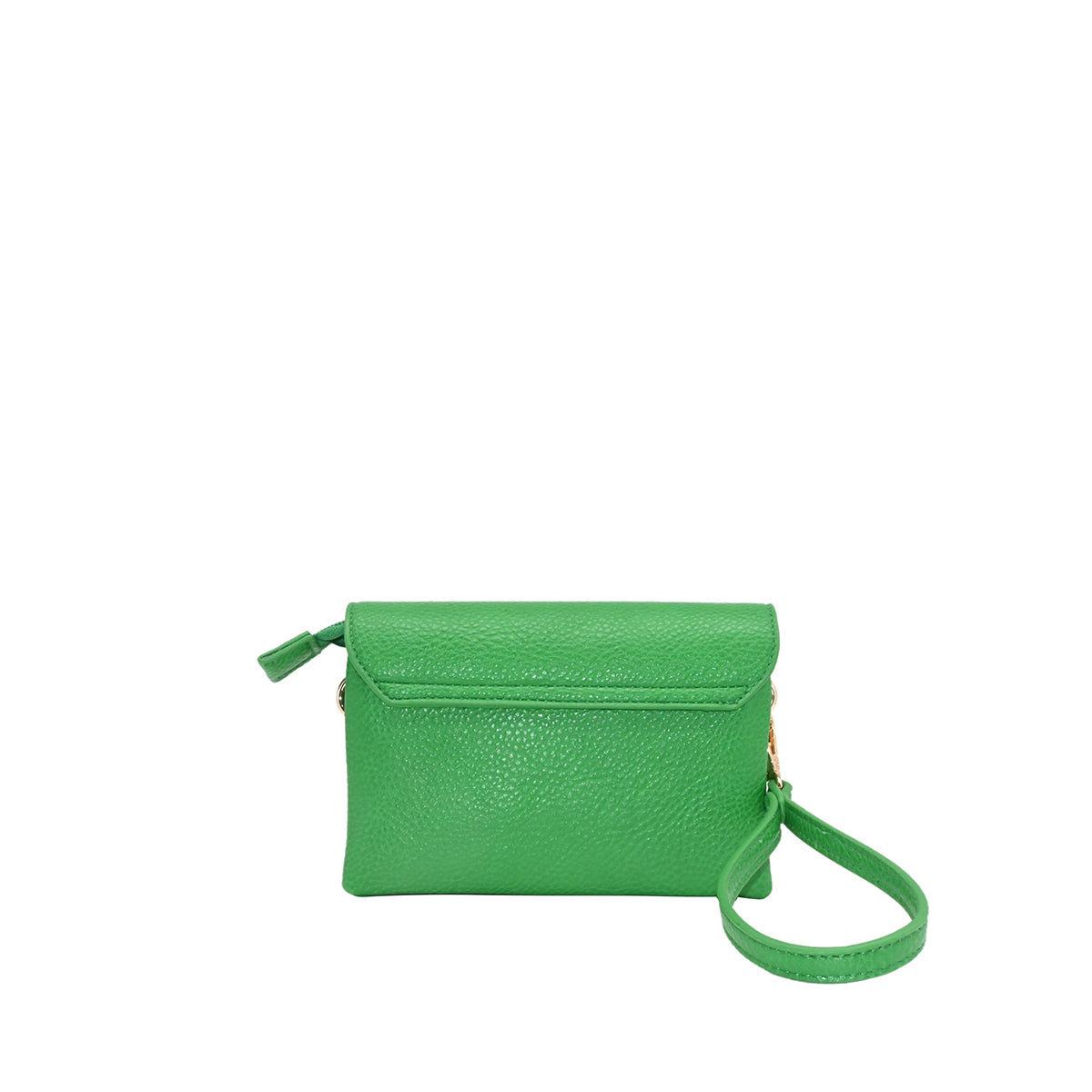 871855 Vesker, DANIELLE clutch med frontspenne  - sterk grønn