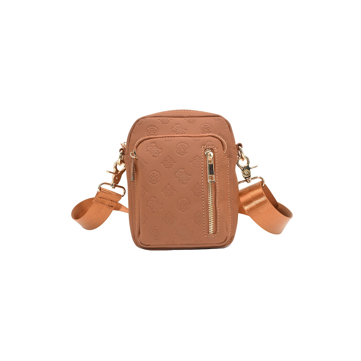 872015 Vesker, LEVI CityBag med preget mønster - cognac