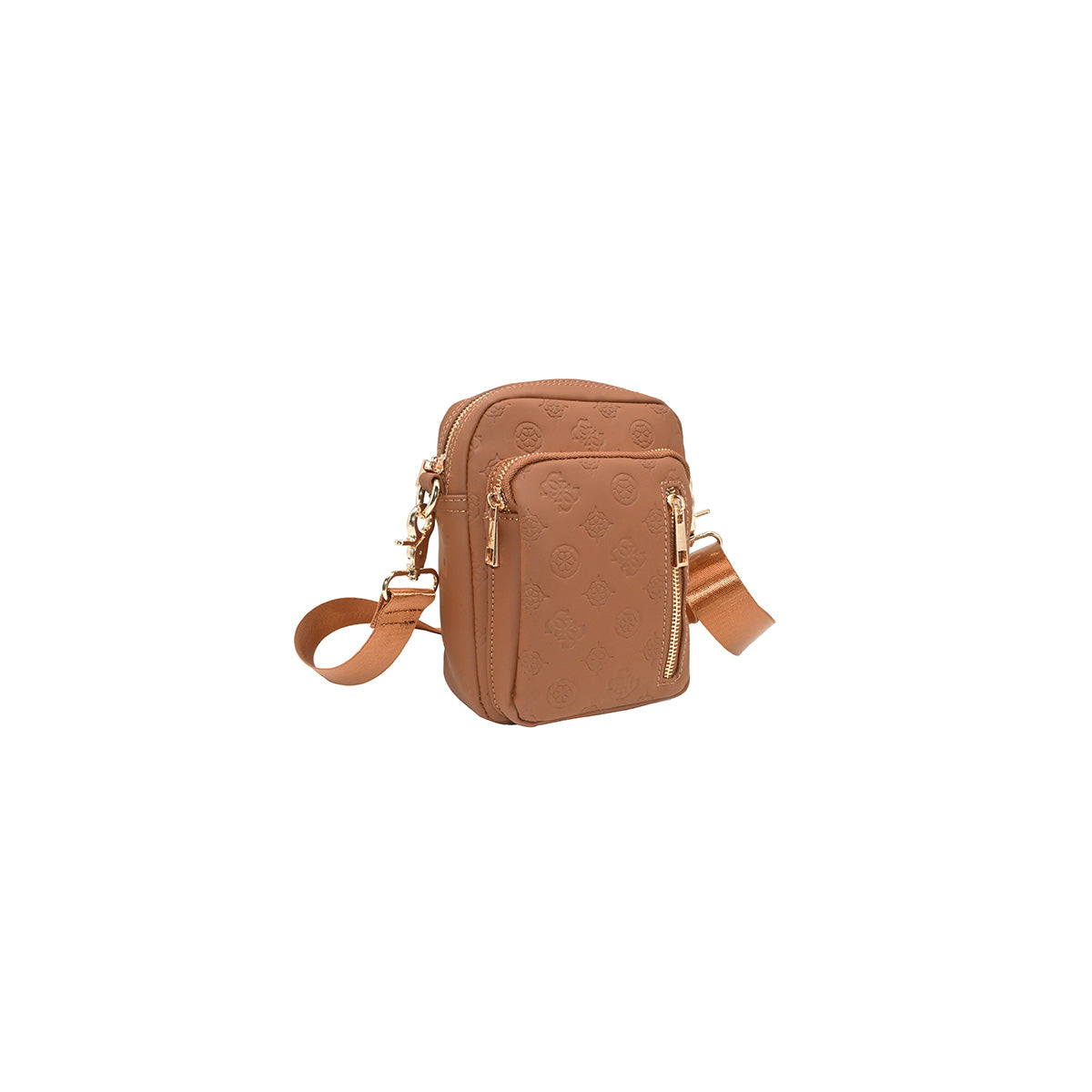 872015 Vesker, LEVI CityBag med preget mønster - cognac