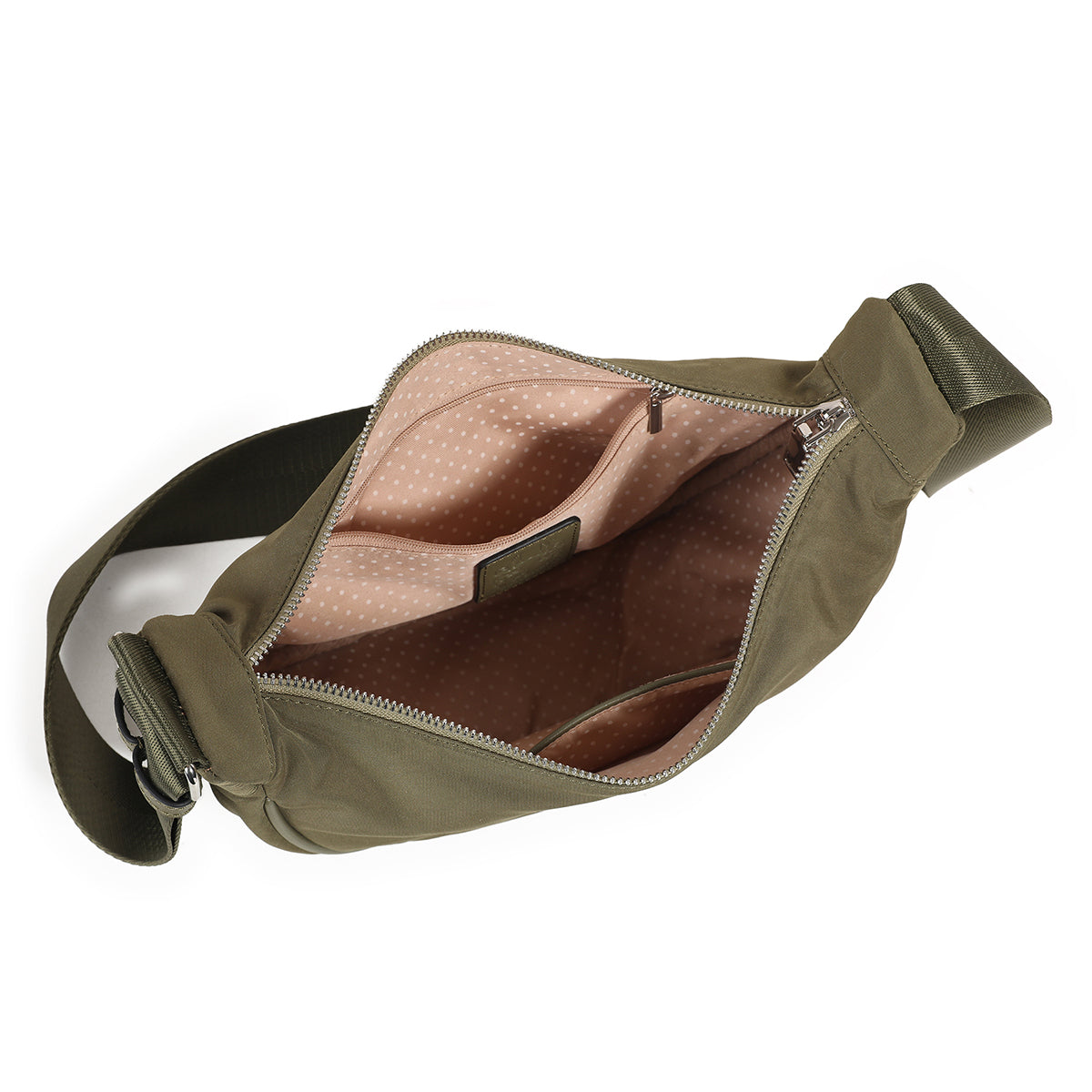 872350 Vesker,IBEN nylon bumbag - olivengrønn