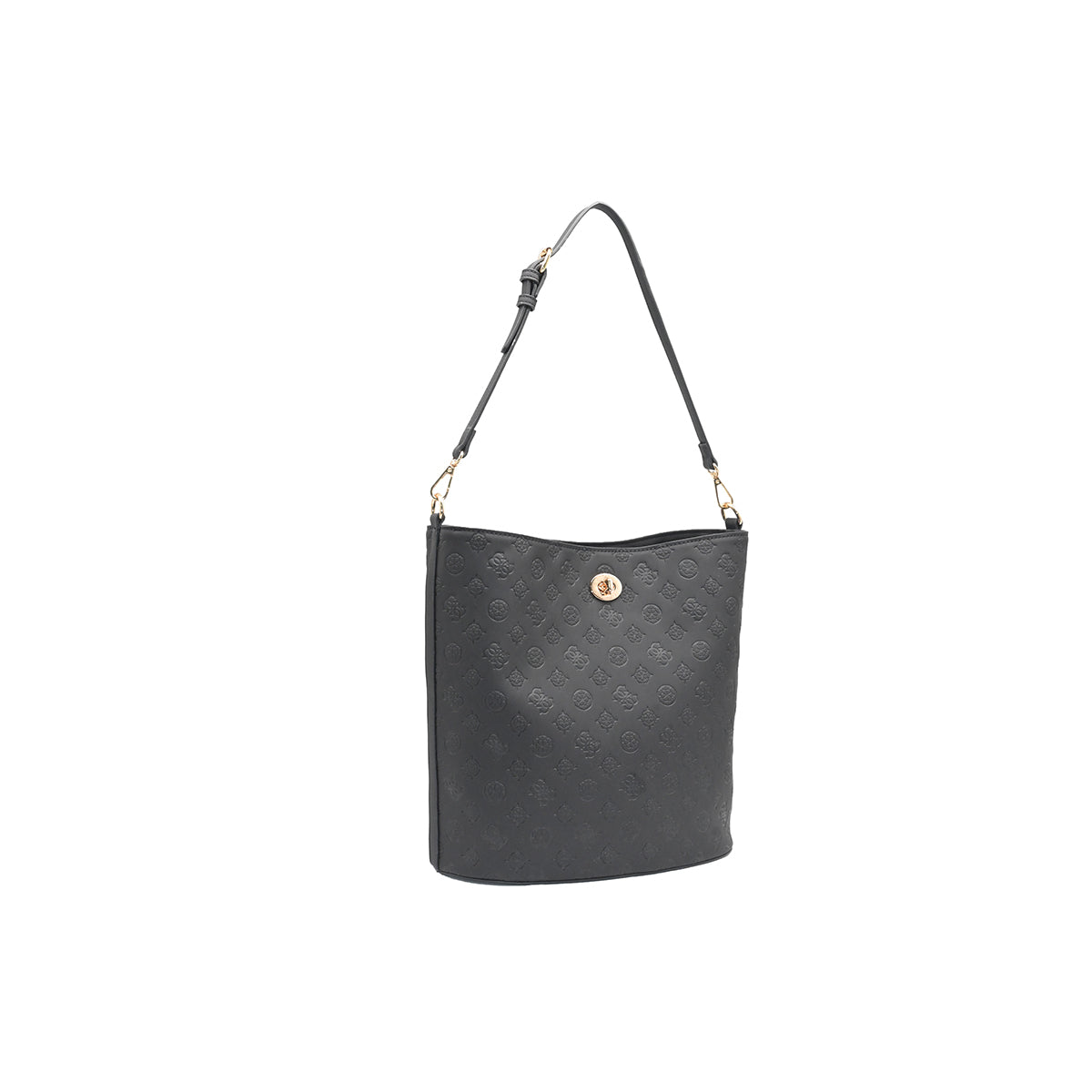 872801 Vesker, Ivory BucketBag med preget mønster - svart