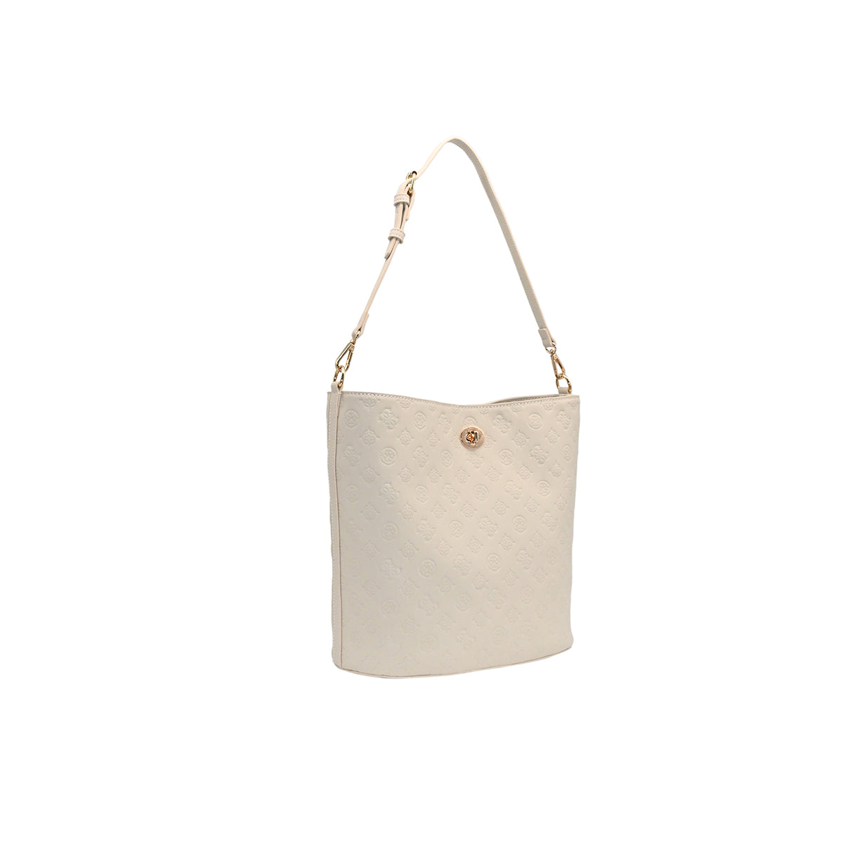 872805 Vesker, Ivory BucketBag med preget mønster - beige