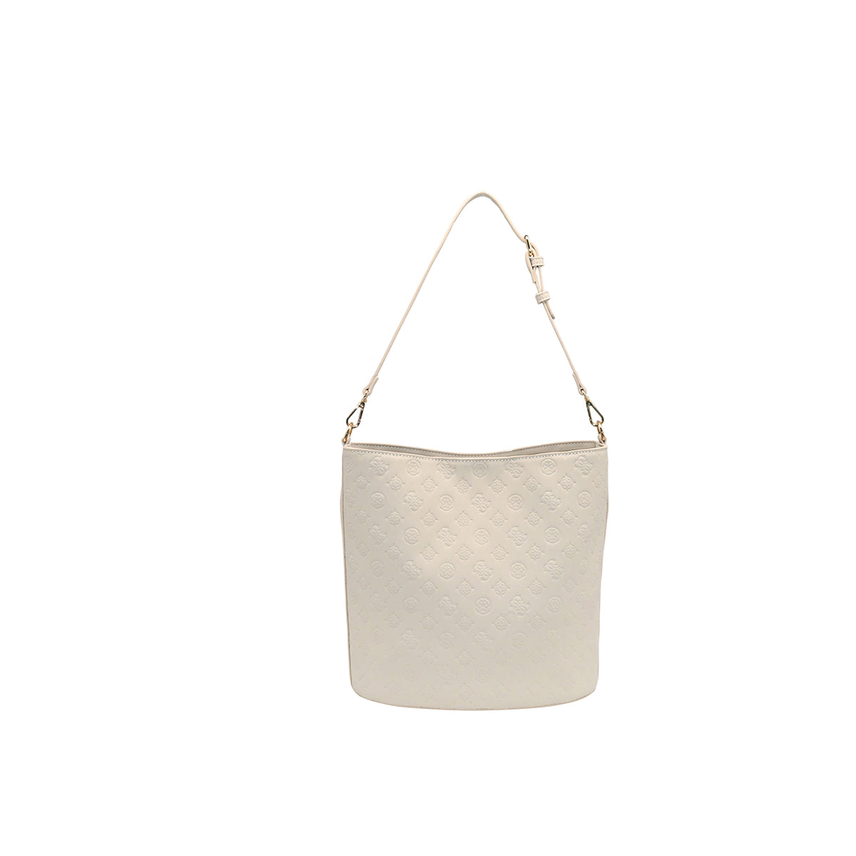 872805 Vesker, Ivory BucketBag med preget mønster - beige