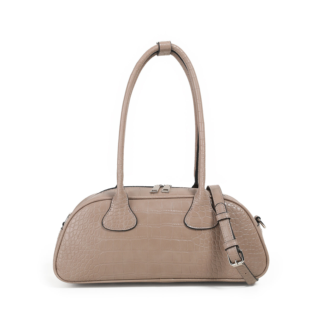 873005 Vesker, INEA lav croco clutch - beige