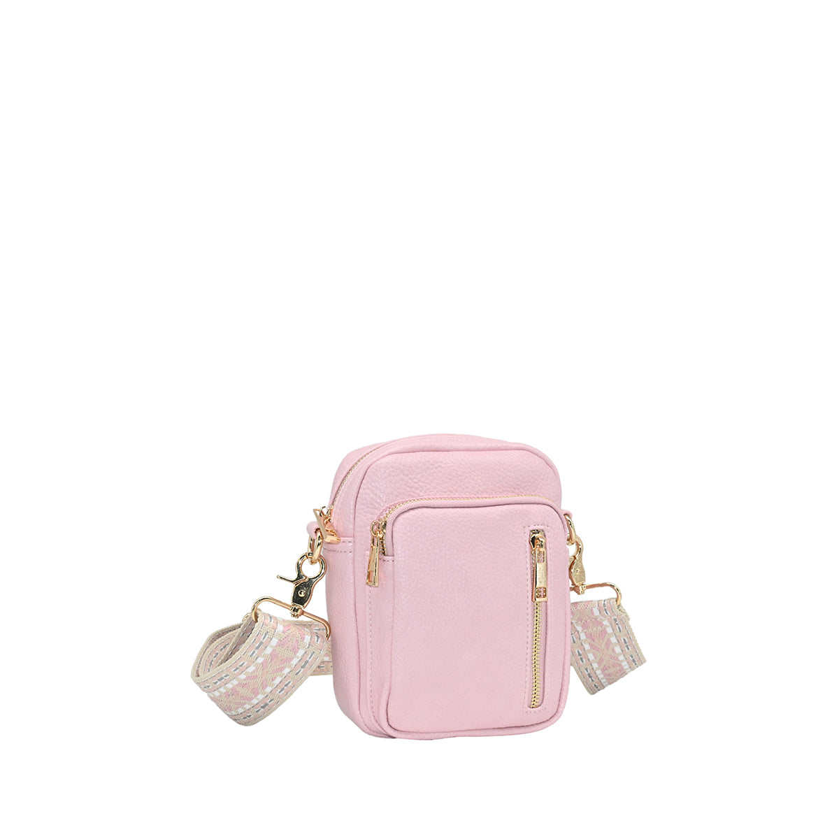 873136 Vesker, LEVI CityBag med mønstret rem - lys rosa