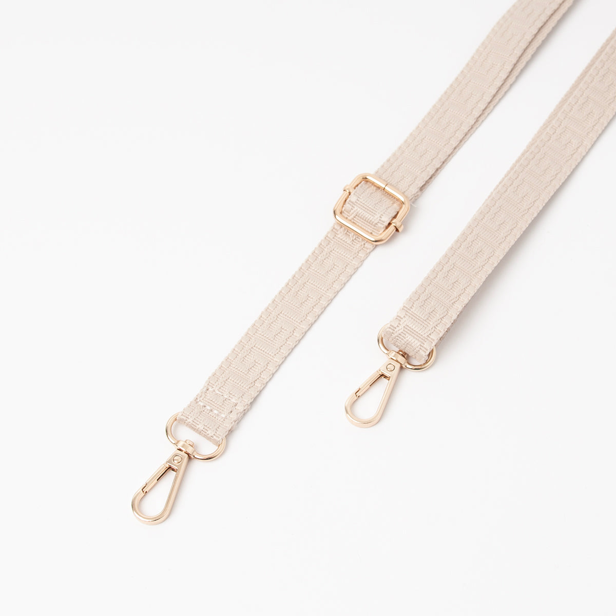 878205 Vesker, Smal skulderrem ensfarget 2 cm - lys beige